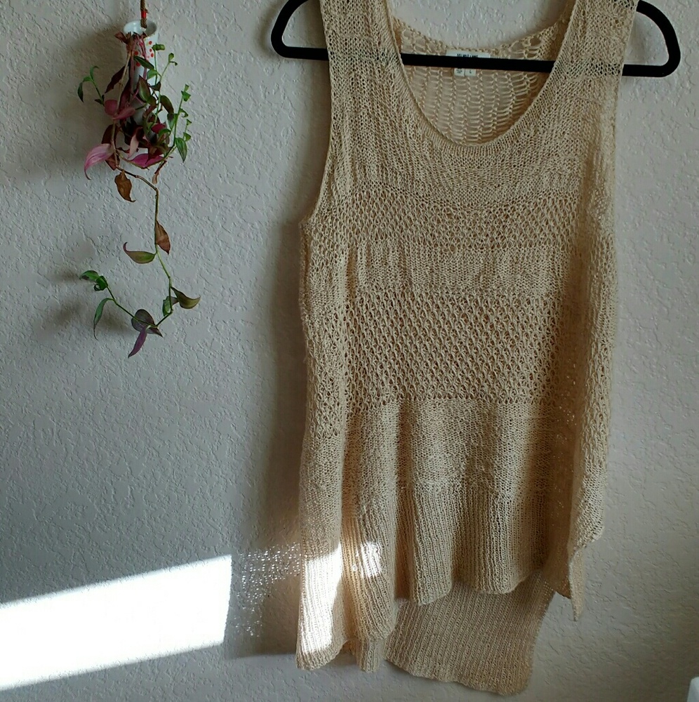 Helmut Lang knit assymetrical top!